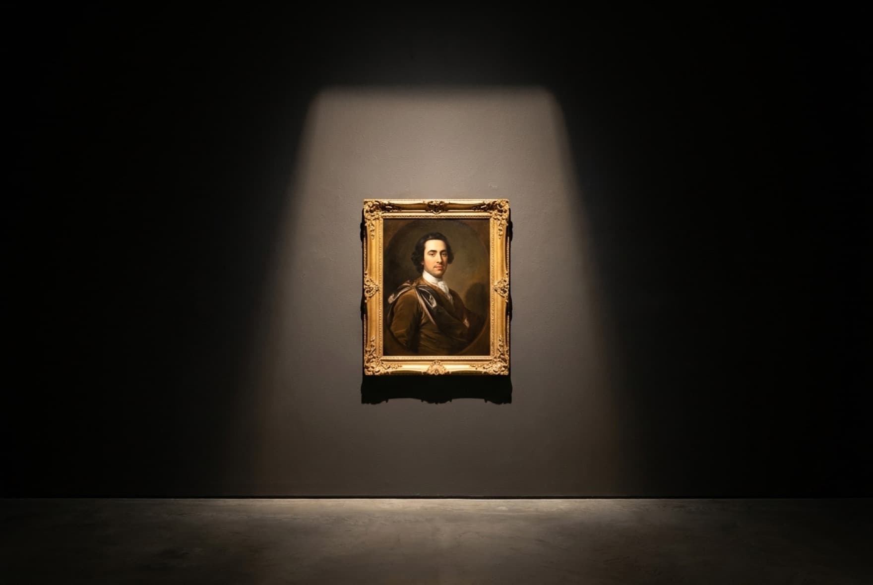 Artwork framed precisely by an Ilumitor fresnel fixture
