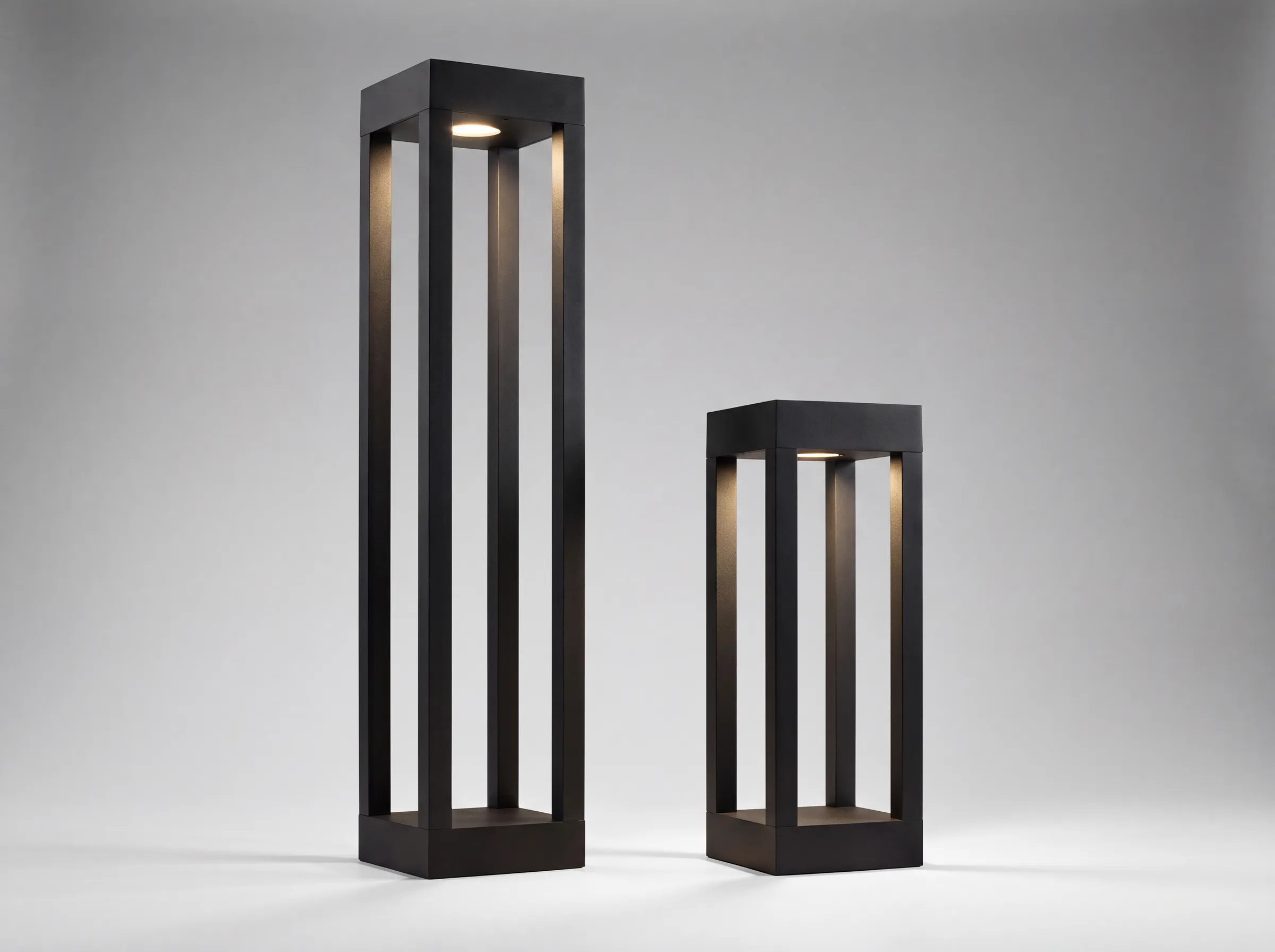 Cage Lantern Bollard — Tall