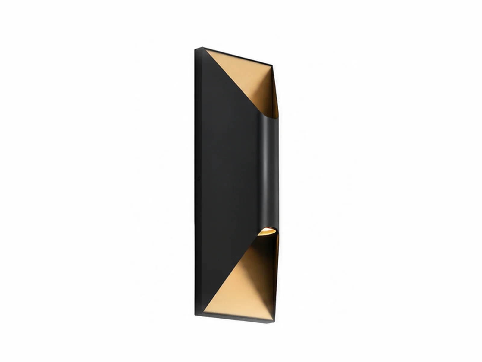 Faceted Triangular Sconce dimension reference